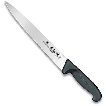 Swiss Army Brands 40540 Kitchen Fibrox Pro Blk Carving - Strt, 10In Semi-Flexible, Pointed Blade VIC-5.4503.25